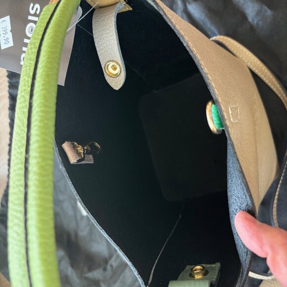 Small Leather Bag with Multicolored - Picture 5 of 10